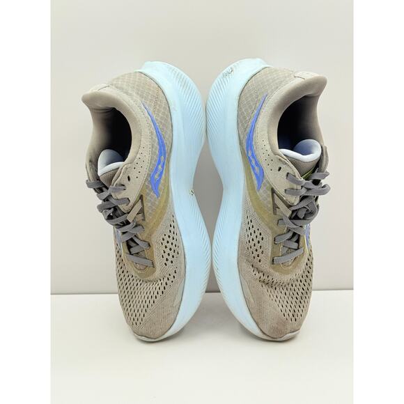 Size 8.5 - Saucony Ride 16 Womens Fossil Pool Gray Running Shoe S10830-15 - Picture 6 of 8